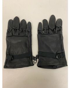 USGI Black Leather Light Duty Gloves-Used