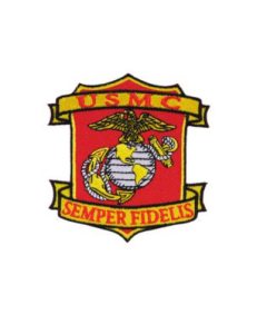 USMC Semper Fi on American Flag Patch