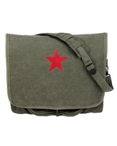Vintage Paratrooper Shoulder Bag w/Red Star 