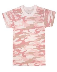 Kids Soft Pink Camo T-Shirts
