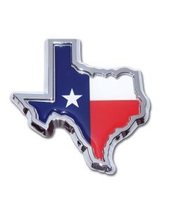 State of Texas Chrome Car Emblem
