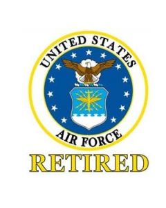 UV Resistant Retired Air Force Sticker