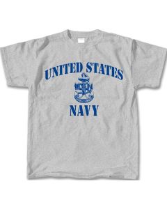 Navy Logo Stencil T-Shirt