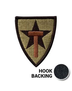 New Texas State Guard Patch, Embroidered - OCP (w/ Hook Back)