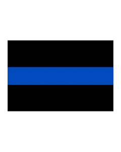 Police Thin Blue Line Bumper Sticker