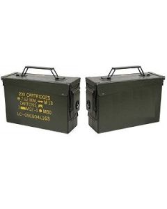 Two .30 cal m19a1 ammo cans