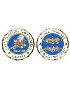 Seabee Warfare Challenge Coin
