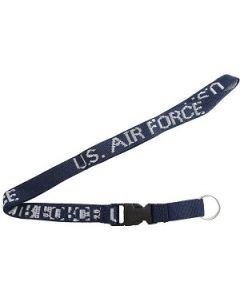 US Air Force Lanyard Keychain - Neck Strap Key Ring