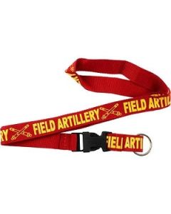 Army Field Artillery Lanyard Keychain - Neck Strap Key Ring