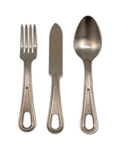 US GI Military Knife Fork and Spoon Set