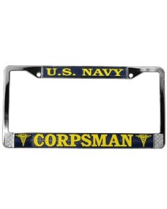 US Navy Corpsman License Plate Frame