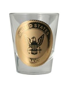 US Navy 1.5 Oz Premium Shot Glass 
