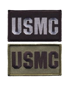 USMC Block Hook and Loop Morale Military Patch