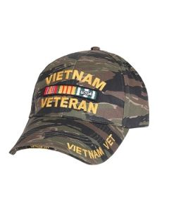 Tiger Stripe Vietnam Veteran Service Ribbon Baseball Hat
