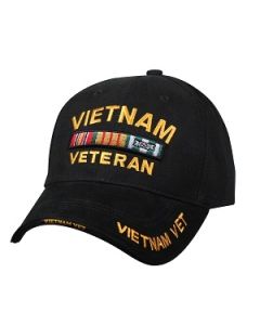Deluxe Vietnam Veteran Baseball Cap w/Service Ribbons