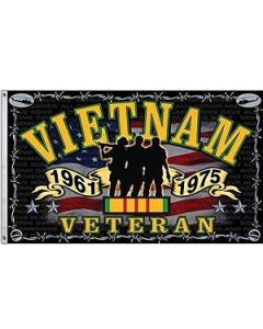 3ft x 5ft Vietnam Veteran Flag 1961 - 1975