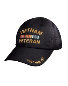 Vietnam Veteran Tactical Mesh Back Cap W/ Service Ribbons