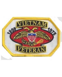 Octagon Shape Vietnam Veteran Patch