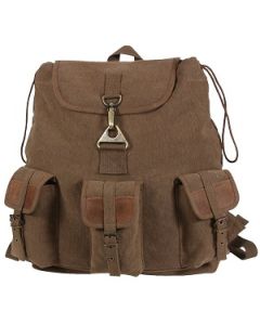 Vintage Canvas Wayfarer Backpack w/Leather Accents