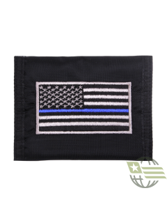 Thin Blue Line Flag Nylon Commando Wallet