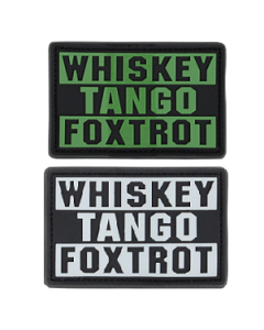 Whiskey Tango Foxtrot PVC Morale Patches