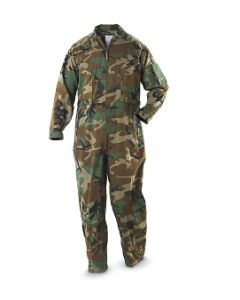 Air Force Style Woodland Camo Flight Suit Coverall