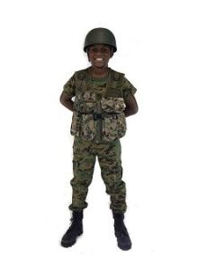 Kids Army Camo with Vest Costume