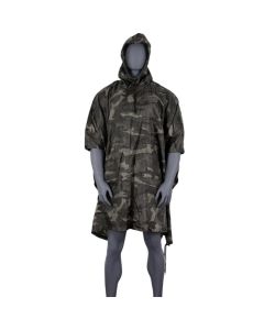 Midnight Woodland Camo Military Style Poncho