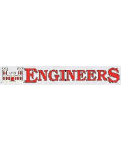 US Army Engineers Window Strip Decal
