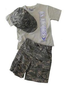 Kids Air Force Digital Short Set