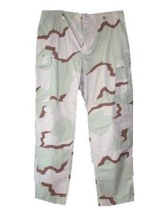 Used 3 Color Authentic Desert Pants Military