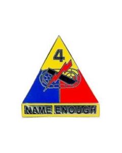 4th Armored Division Pin