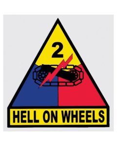 2nd Armored Division Hell On Wheels Decal