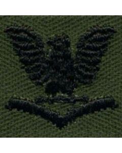 Navy Embroidered Collar Device: E4 - embroidered