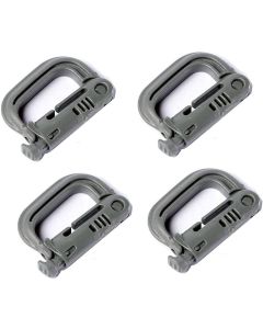  Grimloc Locking D-Ring (4 Pack) Foliage Green