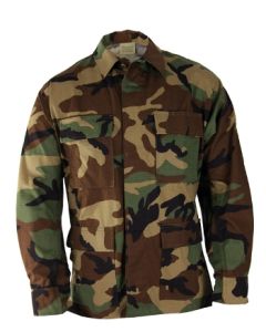  USGI USA Made Woodland Camo  BDU Shirt