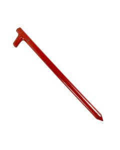  Tent Stake - Hot Forged Tent Pin - Red | Military-Approved
