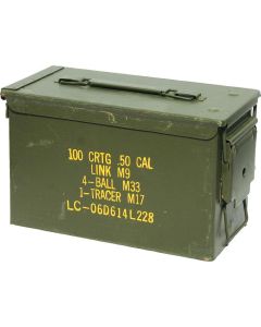 US GI Military Surplus .50 Cal. Ammo Box - 5.56 Can