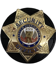 Round Badge Holder 3 5/8"