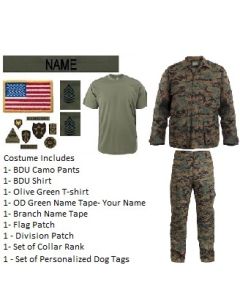 Adult Woodland Digital Camo Costume