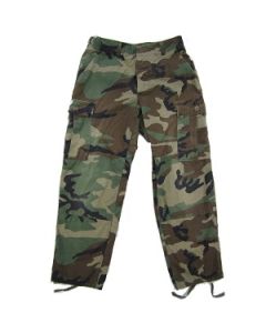 Used USGI Military Issue Woodland Camo BDU Pants