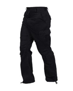 Black Vintage Fatigue Cargo Pants