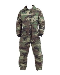 Woodland Camo Insulated Coveralls