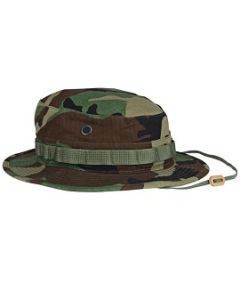 Woodland Camo 100% Cotton Ripstop Boonie Hats