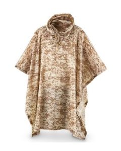 Desert Digital Camo Mil Spec Poncho