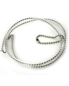 Military Dog Tag Chain with Plastic Cover 