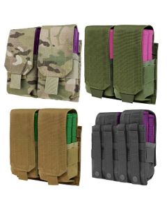 Condor Molle Double Quad Stacked 308 7.62mm M14 Mag Pouch 