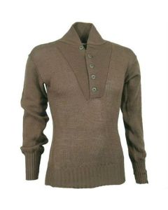 Used US Army Military 100% Wool 5 Button Sweater