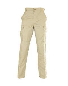Khaki Poly Cotton Battle Ripstop BDU Pants
