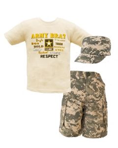 Kids Army Digital Short Set